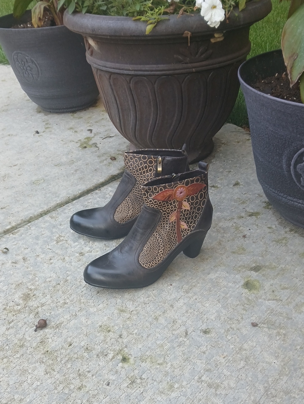 L'Artiste by Spring Step "Parfum" Ankle Boots in dark brown Sz41(9.5) Steampunk - Picture 11 of 12